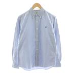 ショッピングジムフレックス ジムフレックス Gymphlex コットンオックスフォード ボタンダウンシャツ 長袖 ロゴ M ライトブルー J-0643 /NQ メンズ