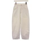ショッピングマルジェラ エムエムシックス メゾンマルジェラ MM6 Maison Margiela 17SS デニムパンツ ジーンズ ジップフライ USED加工 36 白 レディース
