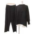  плюс tePLST выставить легкий брюки вязаный S чёрный черные задние фонари cut /YJ женский 