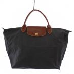 ショッピングロンシャン ロンシャン LONGCHAMP ルプリアージュ トートバッグ ハンドバッグ ナイロン レザー グレー /BM レディース