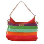 ケイトスペード KATE SPADE ショルダーバッグ ボーダー柄 マルチカラー オレンジ 紫 パープル /SS ■OS レディース