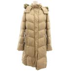  Uniqlo UNIQLO Premium Down пуховик L бежевый с капюшоном . длинный /YJ женский 