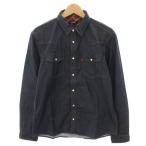 ショッピングブラックレーベル バーバリーブラックレーベル BURBERRY BLACK LABEL ウエスタンシャツ 長袖 3 紺 ネイビー D1M07-106-28 /YT メンズ