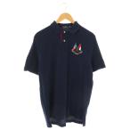 ポロ ラルフローレン POLO RALPH LAUREN ポロシャツ 半袖 刺繍 M ネイビー 紺 /HK メンズ