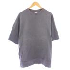 ロンハーマン Ron Herman スウェット トレーナー 半袖 クルーネック 無地 M グレー /BB メンズ