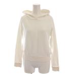  Apuweiser-riche Apuweiser-riche тренировочный Parker тянуть over длинный рукав 2 белый белый манжеты жемчуг 28396650 /YM женский 