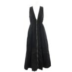 ショッピングzara ザラ ZARA ジッパーポプリンワンピース ジャンパースカート マキシ ロング XS 黒 ブラック 80089348-4 /HN レディース
