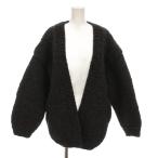 トゥデイフル TODAYFUL Hand Knit Cardigan ハンドニット カーディガン 長袖 38 グレー 黒 11720505 /YM レディース