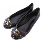  Tory Burch TORY BURCH плоская обувь туфли-лодочки раунд tu Logo bai цвет 6M чёрный черный Gold цвет /BB женский 
