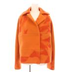 ショッピングボッテガヴェネタ ボッテガヴェネタ BOTTEGA VENETA ショートコート ウール カシミヤ混 ダブル アウター オレンジ 386053 /YM レディース