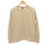 モンベル Montbell ミッテルレギセーター ニット エルボーパッチ 切替 ウール 長袖 M ベージュ 1106638 /HN メンズ