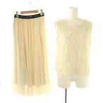  Jill Stuart 24SS выставить chu-ru юбка cut and sewn 125-4120017 125-4110028 слоновая кость черный /ES женский 