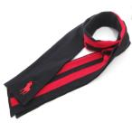 ラルフローレン RALPH LAUREN マフラー ストール ライン メリノウール 赤 レッド 黒 ブラック /JS メンズ