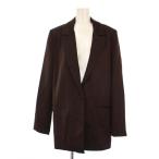 ザラ ZARA テーラードジャケット 総裏地 シングル 1B XS ブラウン 1255/704/716 /BM レディース