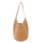 ヘレンカミンスキー カリッロタブ かごバッグ カゴバッグ ワンショルダーバッグ 編み込み ロゴパッチ ワンポイント 茶 ブラウン