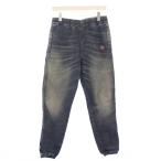  дизель DIESEL D-LAB-NE JOGG брюки-джоггеры легкий талия резина стрейч Logo one отметка повреждение обработка S индиго 