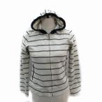  Cara ok rusCARA O CRUZ Zip выше Parker средний длина окантовка рисунок 9 светло-серый темно-синий темно-синий /SM7 женский 