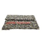 ルイヴィトン LOUIS VUITTON レザード ストール フリンジ カモフラ 迷彩柄 ロゴ カシミヤ シルク混 絹 カーキ 紺 M75136