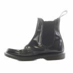 ドクターマーチン DR.MARTENS フローラ チェルシーブーツ サイドゴアブーツ ショートブーツ アーモンドトゥ ドット柄 レザー 4 黒