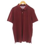 ポロゴルフ ラルフローレン PRO FIT ポロシャツ カットソー 鹿の子 半袖 ロゴ 刺繍 ゴルフウェア L バーガンディ