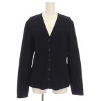 サルヴァトーレフェラガモ Salvatore Ferragamo カーディガン ニット Vネック 長袖 M 紺 ネイビー /YM レディース