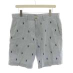  Polo Ralph Lauren POLO RALPH LAUREN шорты шорты po колено вышивка полоса W32 синий белый /YM мужской 