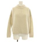 エヴァムエヴァ evam eva cashmere ソフト カシミヤプルオーバー  ニット セーター 長袖 ハイネック アイボリー E183K079