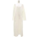 ザラ ZARA ロングワンピース 長袖 ラグラン M 白 ホワイト /KE レディース