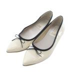 launa редкость балет Launa lea balletpo Inte dotu балетки 25.5cm слоновая кость чёрный черный лента RB4401A