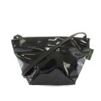 ショッピングヴェルニ エルベシャプリエ Herve Chapelier ヴェルニ Vernis ショルダーバッグ エナメル 黒 ブラック 1927 /YT レディース