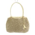 アンテプリマ ANTEPRIMA ワイヤーバッグ ハンドバッグ PVC チャーム付き ゴールドカラー /YT レディース