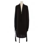 ショッピングgucci グッチ GUCCI ワンピース ひざ丈 長袖 シルク 38 チャコールグレー 113925 ZF043 /BM レディース