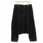 ショッピングギャルソン コムデギャルソンブラック COMME des GARCONS BLACK AD2012 ステッチ サルエルパンツ M 黒 ブラック