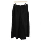  Journal Standard JOURNAL STANDARD 23SSlinen tuck юбка-брюки широкий брюки легкий талия резина one цвет 38 чёрный 