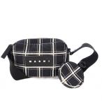 マルニ MARNI camera bag black check カメラ