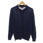 Ships SHIPS 16 мера in Ray длинный рукав Polo вязаный рубашка-поло длинный рукав S темно-синий темно-синий 116-21-0148 /YM мужской 