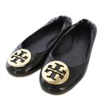  Tory Burch TORY BURCH балетки плоская обувь эмаль 6M чёрный черный /TK женский 