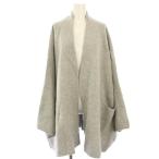 ギャルリーヴィー トゥモローランド 24AW ラムズウール ガウンジャケット コーディガン ニット F グレー 23-07-44-07204 レディース