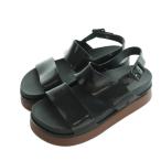 ショッピングmelissa メリッサ melissa サンダル 厚底 ストラップ 22.0cm 黒 ブラック /MI レディース