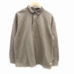  Johnbull JOHNBULL рубашка-поло Polo цвет длинный рукав одноцветный L чай цвет Brown /HO18 мужской 