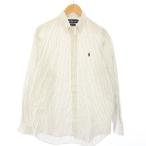 ラルフローレン RALPH LAUREN BLAKE シャツ ストライプ柄 長袖 M 白 紺 青 /TK メンズ