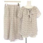 eni.s.senisis выставить верх и низ блуза рубашка тянуть over короткий рукав широкий брюки гаучо брюки цветочный принт принт 2 белый 