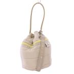 ショッピングレスポートサック レスポートサック LesportSAC Maison de Reefur 2WAY ハンドバッグ ワンハンドル 巾着型 ショルダーバッグ ナイロン ロゴ グレージュ