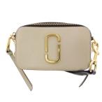 ショッピングJACOBS マークジェイコブス MARC JACOBS The Snapshot ザスナップショット ショルダーバッグ スクエア ロゴ グレー ピンク /BB レディース