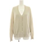 自由区 オンワード樫山 21SS Vネックカーディガン ニット シアー 長袖 Vネック 大きいサイズ 44 グレー KRWRIM0425 /HN レディース