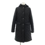  Macintosh MACKINTOSH стеганое пальто с хлопком длинный капот обратная сторона боа 34 темно-синий темно-синий QA /KU женский 