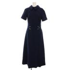 ショッピングマキシ丈 カレンミレン KAREN MILLEN ワンピース ロング マキシ丈 半袖 UK6 紺 ネイビー /YM レディース