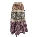 ショッピングJACOBS マークジェイコブス MARC JACOBS RUN WAY フレアスカート ロング ティアード 花柄 プリント 2 マルチカラー W1000013 /YM レディース