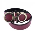  Salvatore Ferragamo Salvatore Ferragamo ремень кожа gun chi-ni Logo фиолетовый лиловый /BB #OH женский 