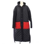 ナゴンスタンス nagonstans フーデッドキルティングコート 中綿コート アウター 38 紺 470CA830-6310 /TK レディース